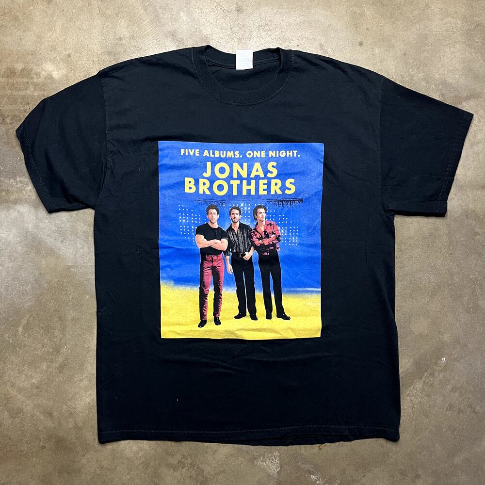 Jonas Brothers Tour T Shirt Mens Xl Black 2023